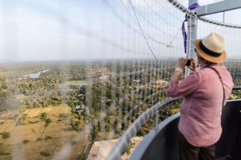 Angkor Balloon Sunrise or Sunset ride and Pick up/Drop off - Why This Helium Tethered Balloon Gets You So Close to Angkor Wat