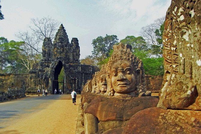 Angkor Wat Sunset Tour - Angkor Thom South Gate to Bayon: The Faces and the City Feeling