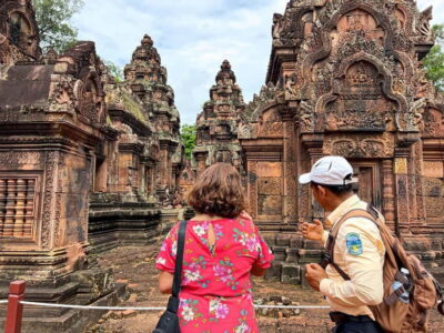 Banteay Srei, Beng Mealea and Kulen Mountain with Picnic - Morning Pickup and the Palm Cake Village Flavor Stop