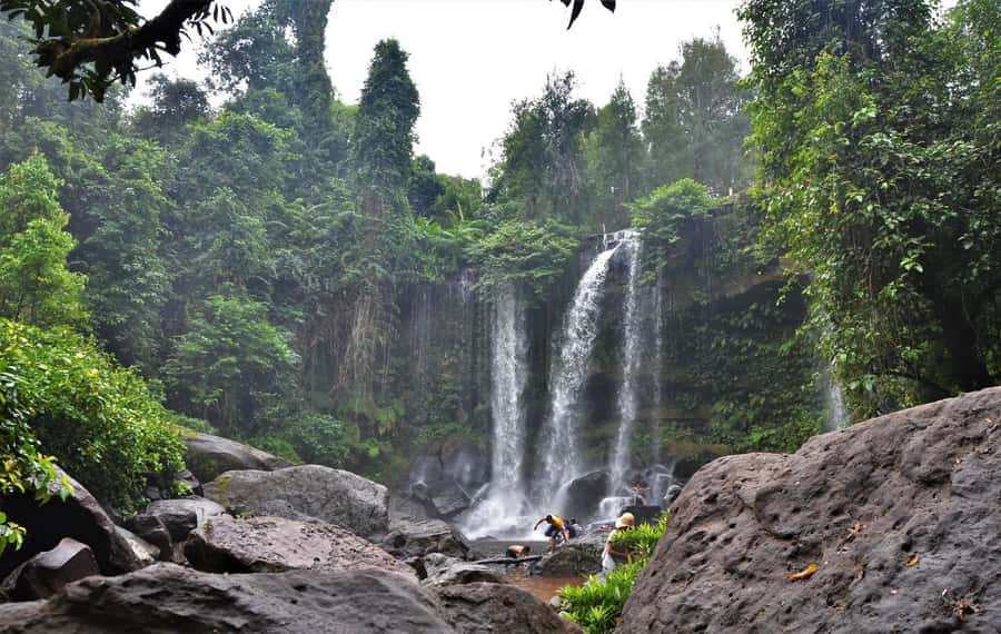 Kulen Waterfall: Rise and Shine with Cliff, Village w/ Guide - The Countryside and Sugar Palm Cake Break: A Real Pause