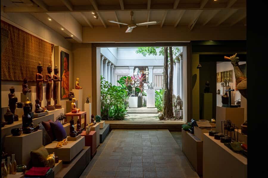Siem Reap City Haft Day Bike Tour - Theam’s Gallery: paintings, sculptures, and a quiet garden pause