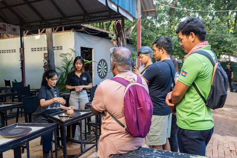 Siem Reap Evening Food Tour - On Promotion Price limit Offer - First stop: Lort Cha at គ្រួសារ លតឆា (Family Rice Noodle & Chives Cake)