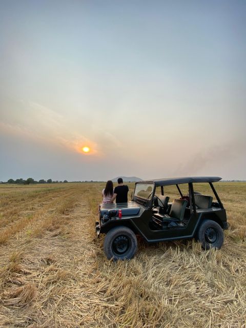 Siem Reap: Guided Countryside Sunset Tour by Jeep - Lotus ponds, rice fields, and the quiet beauty of farming sites