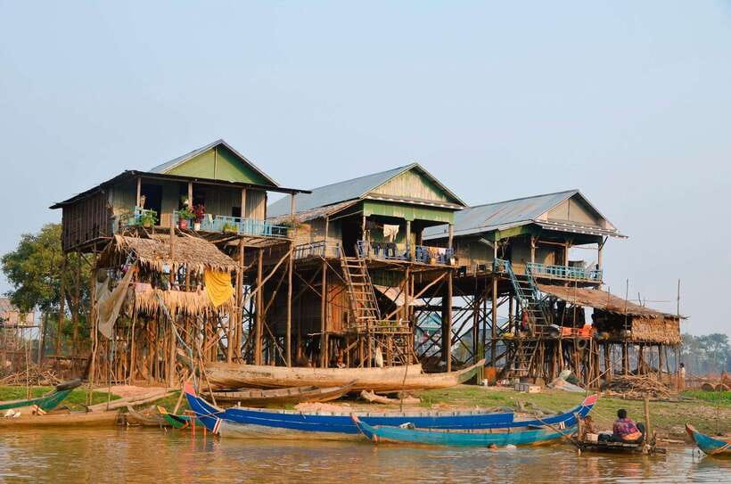 Siem Reap: Half-Day Kampong Phluk with Sunset, Boat & Guide - What the guide explains: how Tonle Sap seasons shape daily life