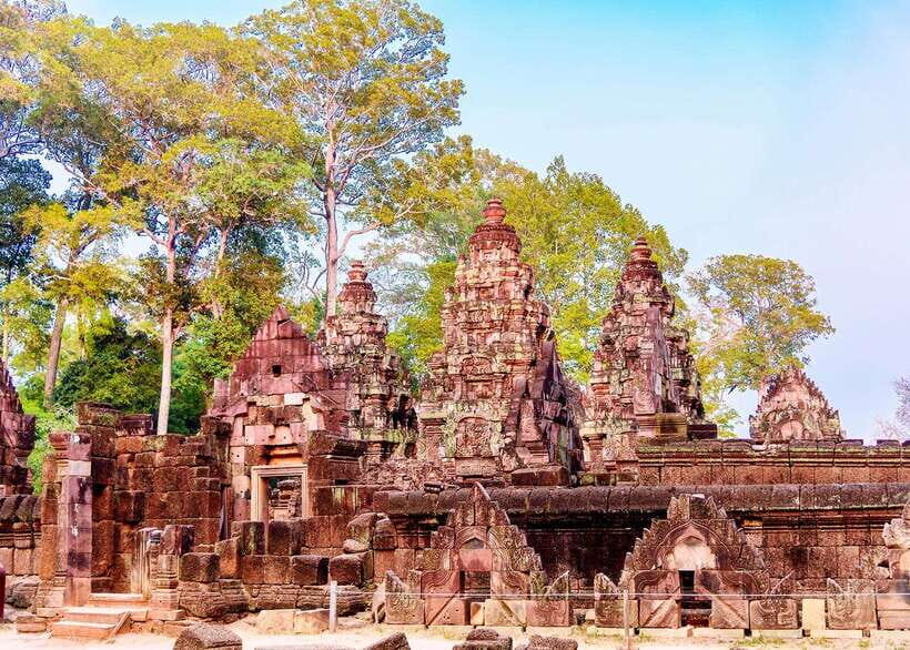 Siem Reap: Kulen Waterfalls and Banteay Srei Tour - Phnom Kulen National Park: walking, photos, and optional swim