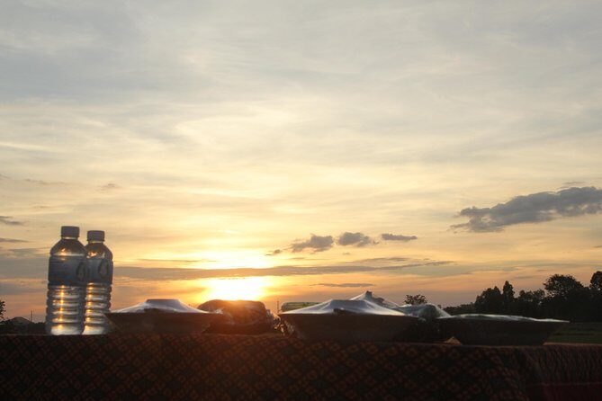 Sunset Dinner at Rice Paddy Fields - The Sunset Dinner Setup in the Rice Paddy Fields